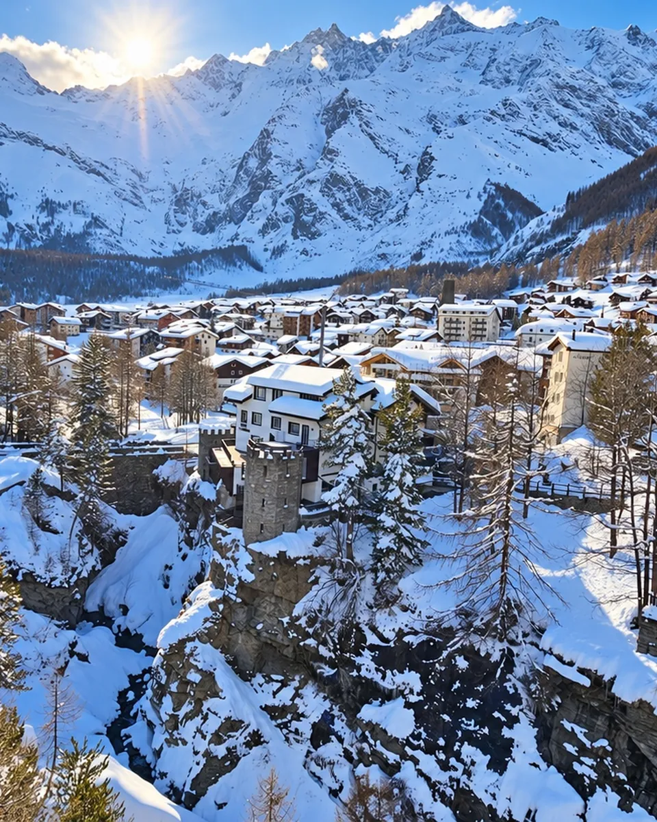 Saas-Fee im Winter